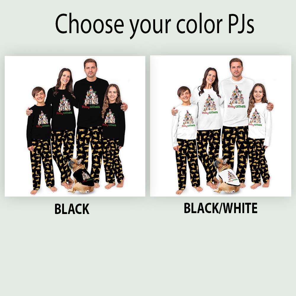 Merry Catmas Pajamas Christmas Tree Edition With Plus Size 3