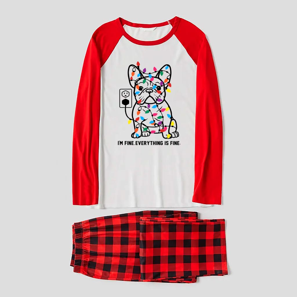Funny French Bulldog Matching Family Christmas Jammies 7