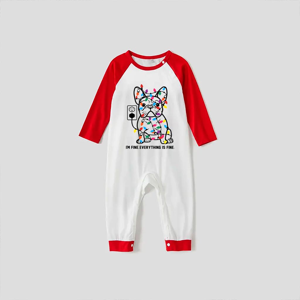 Funny French Bulldog Matching Family Christmas Jammies 8
