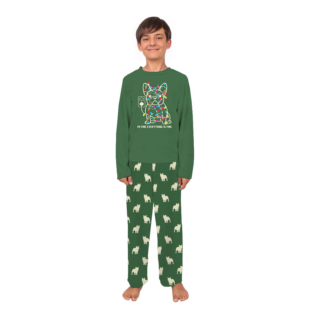 Funny French Bulldog Matching Family Xmas Pajamas 6