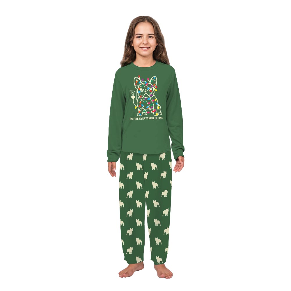 Funny French Bulldog Matching Family Xmas Pajamas 7
