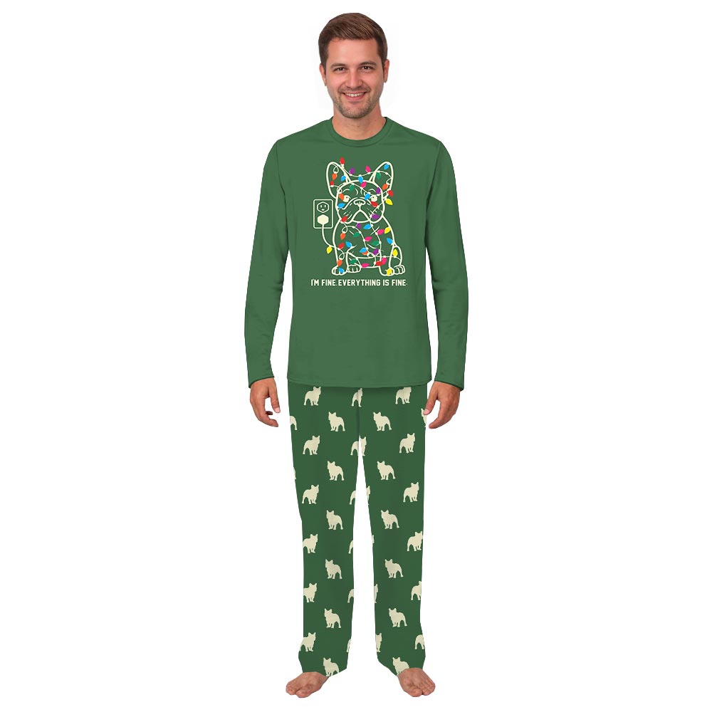 Funny French Bulldog Matching Family Xmas Pajamas 8