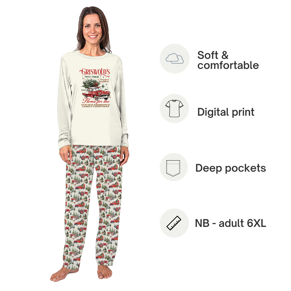 Griswold Christmas Tree Matching Family Pajamas With Plus Size 2