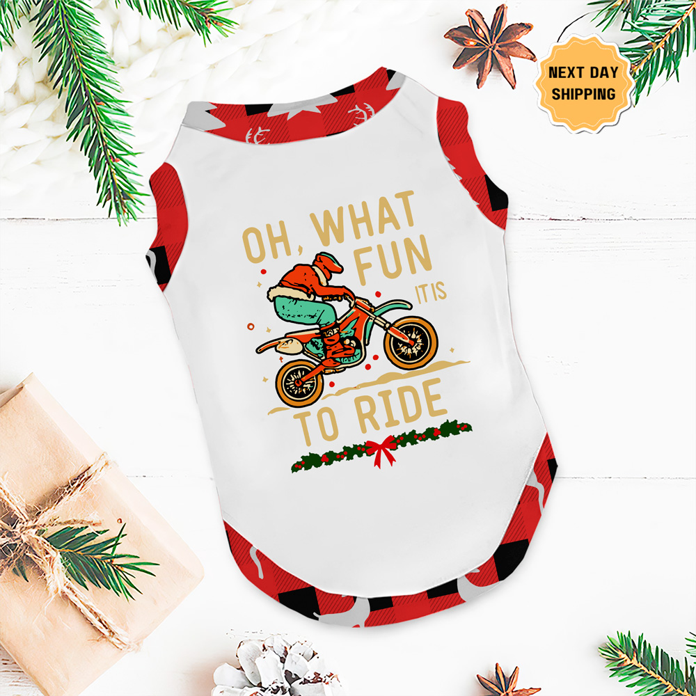Oh What Fun It Is To Ride Motocross Matching Pjs For Xmas 8