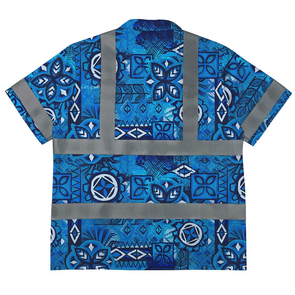 Cotton Vintage Aloha Shirt With Reflective Strip 3