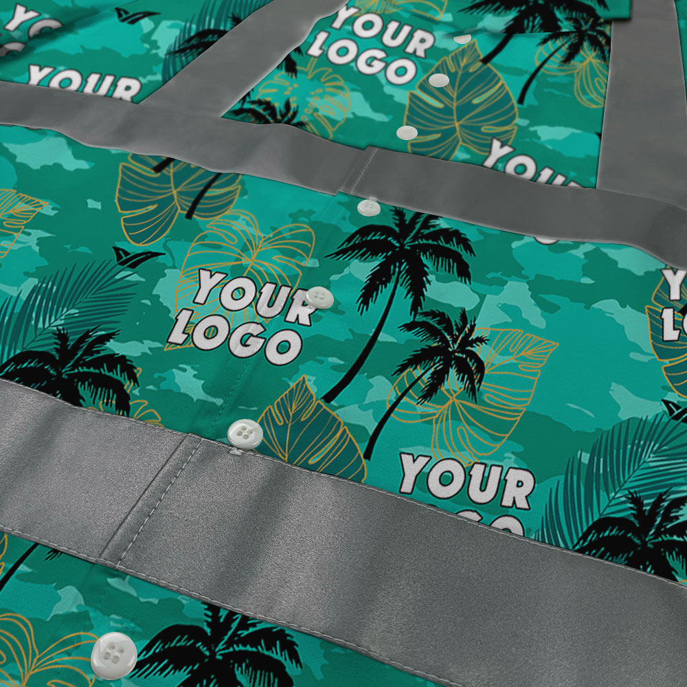 Tropical Hawaiian Safety Shirt With Custom Company Logo 6