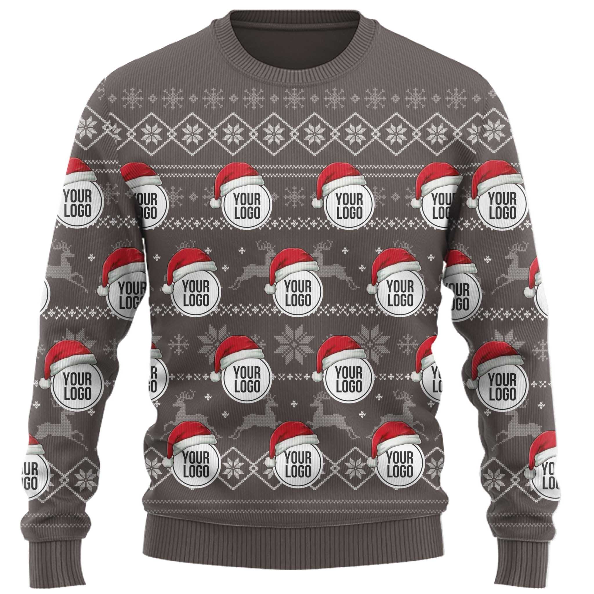  Custom Logo All Over Printed Christmas Sweater 4