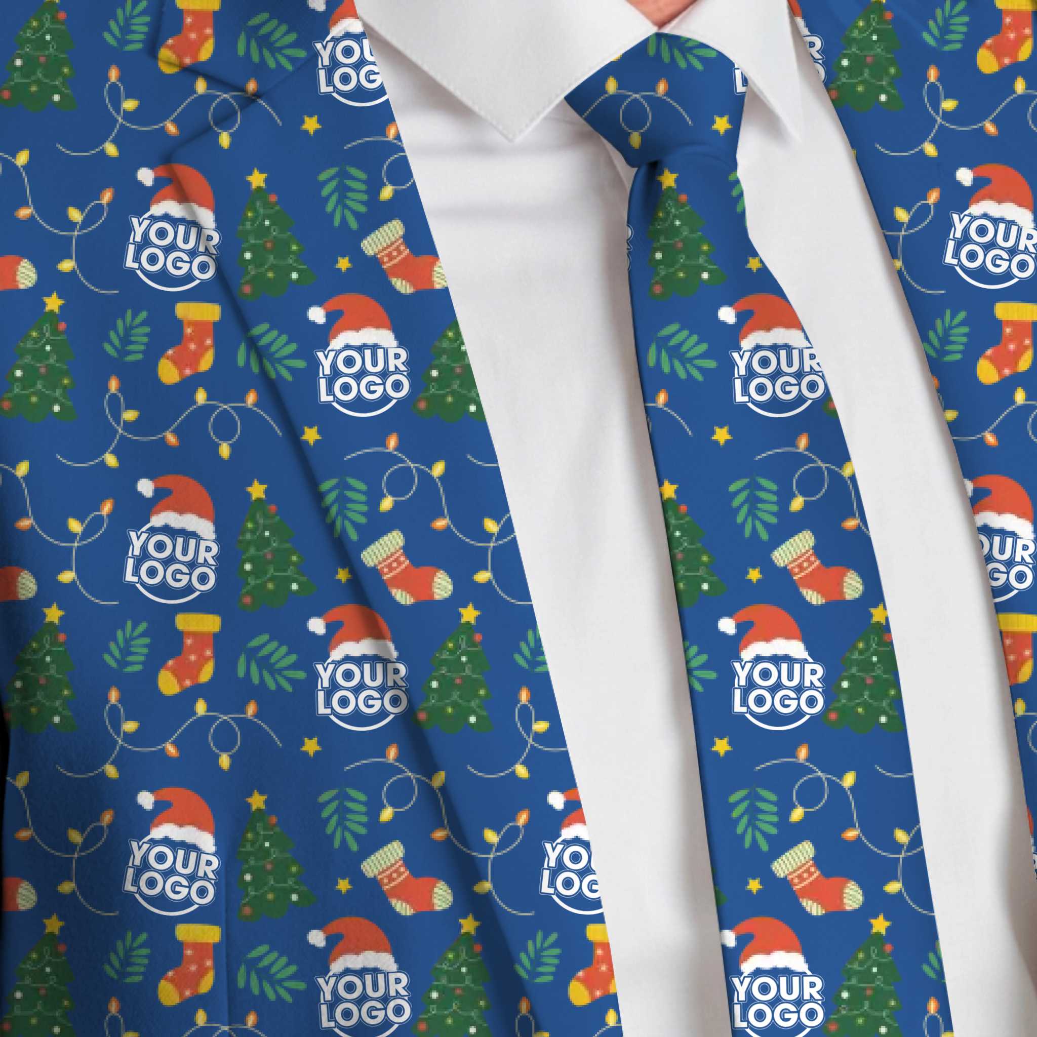  Custom Logo Or Face Christmas Tie 6