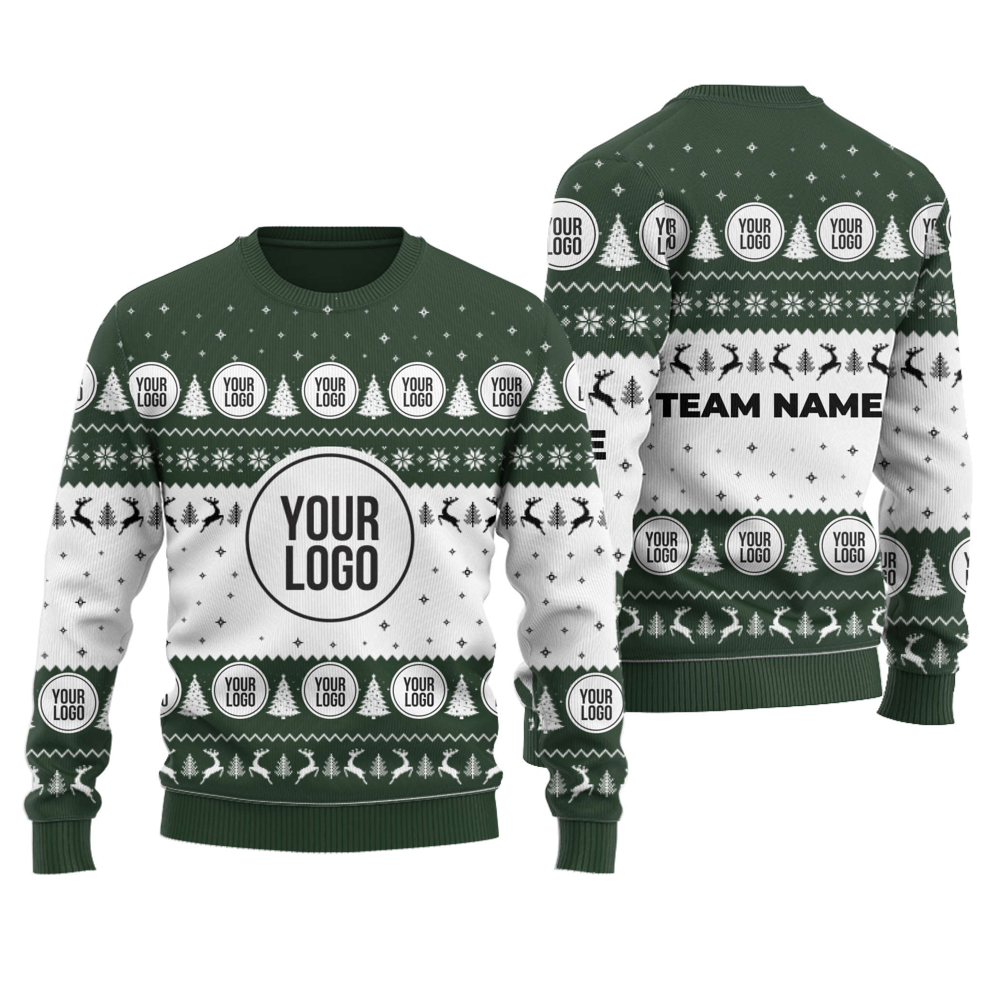 Bulk Price Custom Logo And Text Ugly Christmas Sweater 10