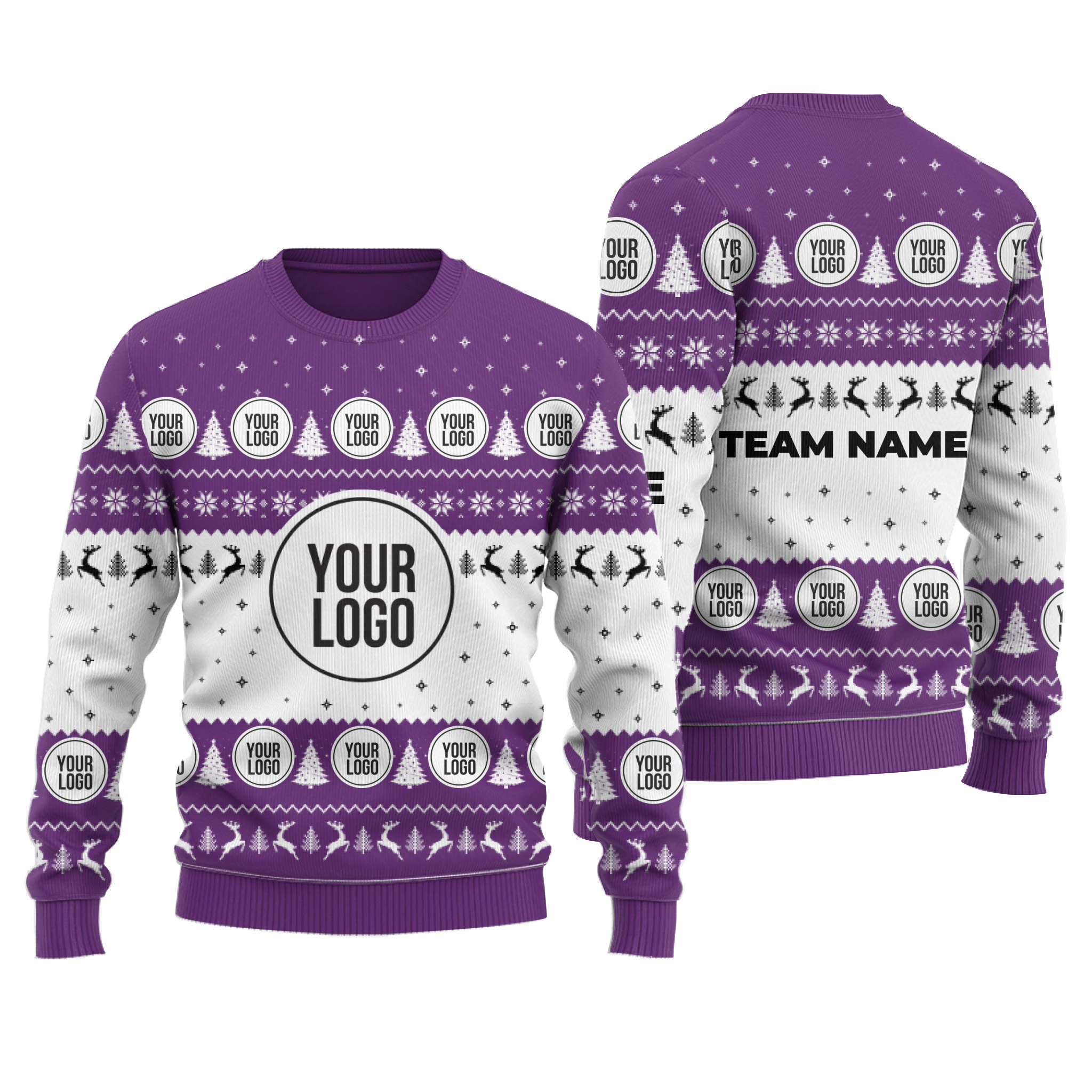 Bulk Price Custom Logo And Text Ugly Christmas Sweater 6