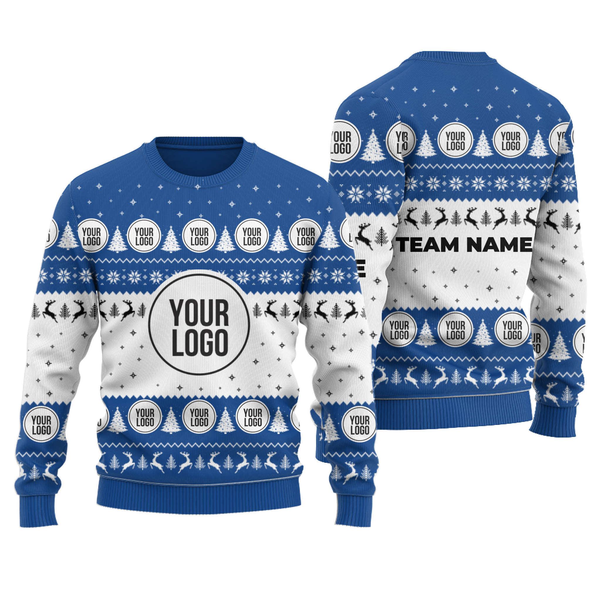 Bulk Price Custom Logo And Text Ugly Christmas Sweater 3