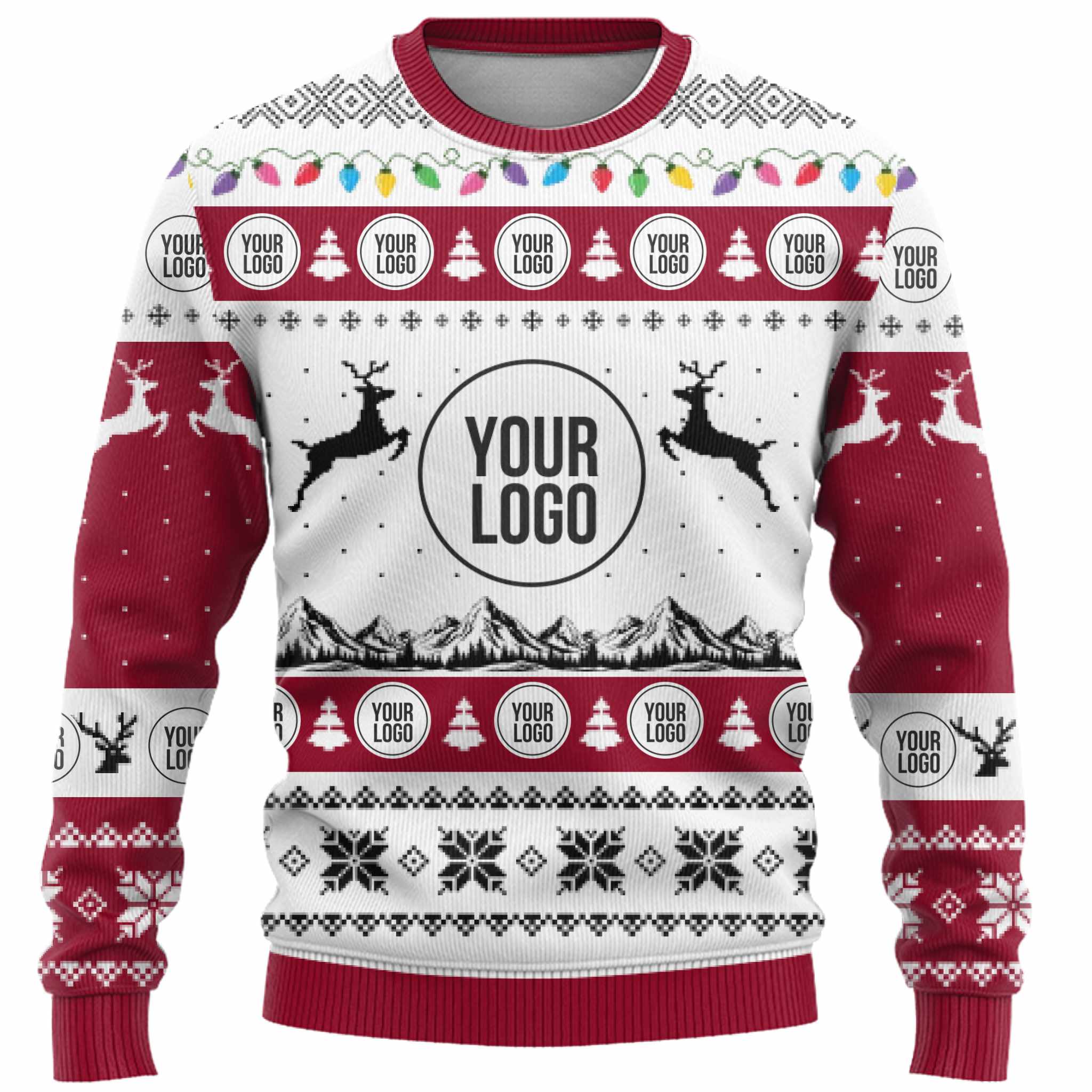 Company Logo Custom Ugly Christmas Sweater  6