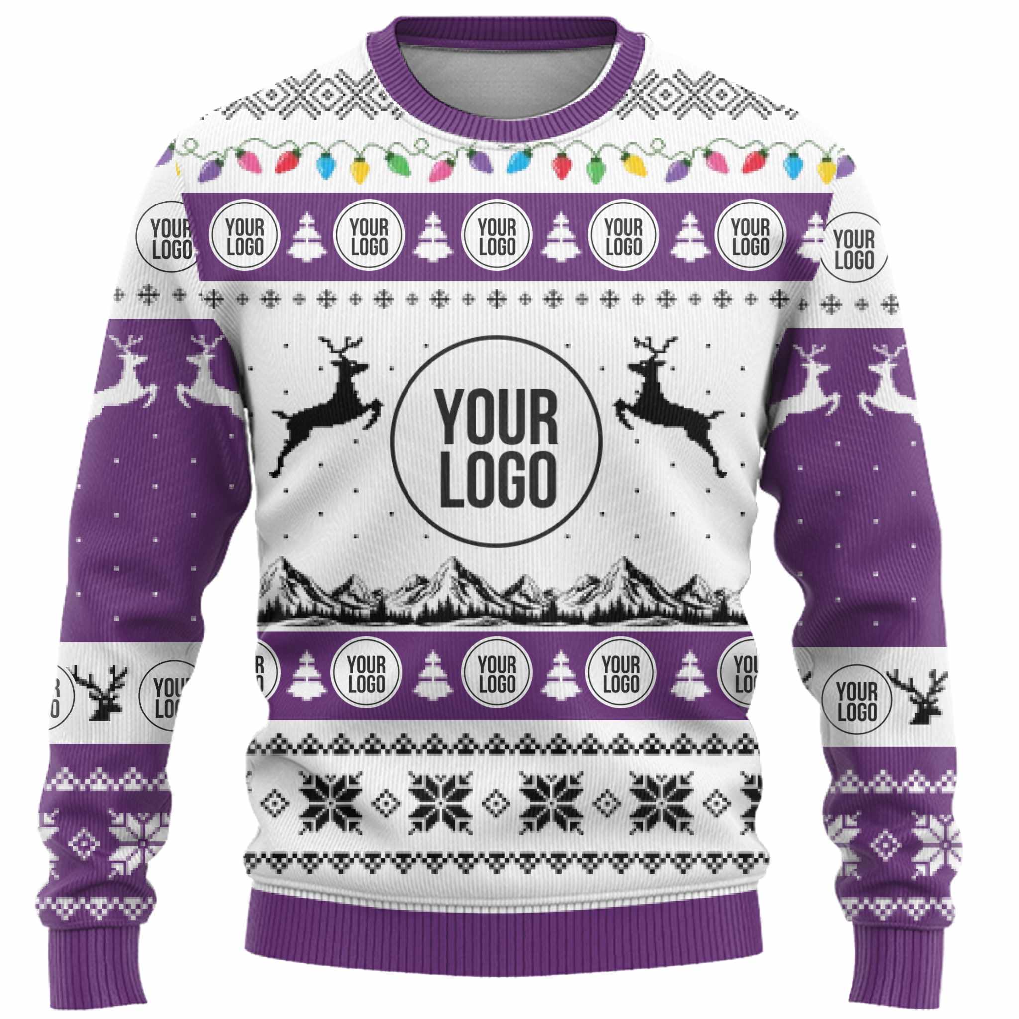 Company Logo Custom Ugly Christmas Sweater  8