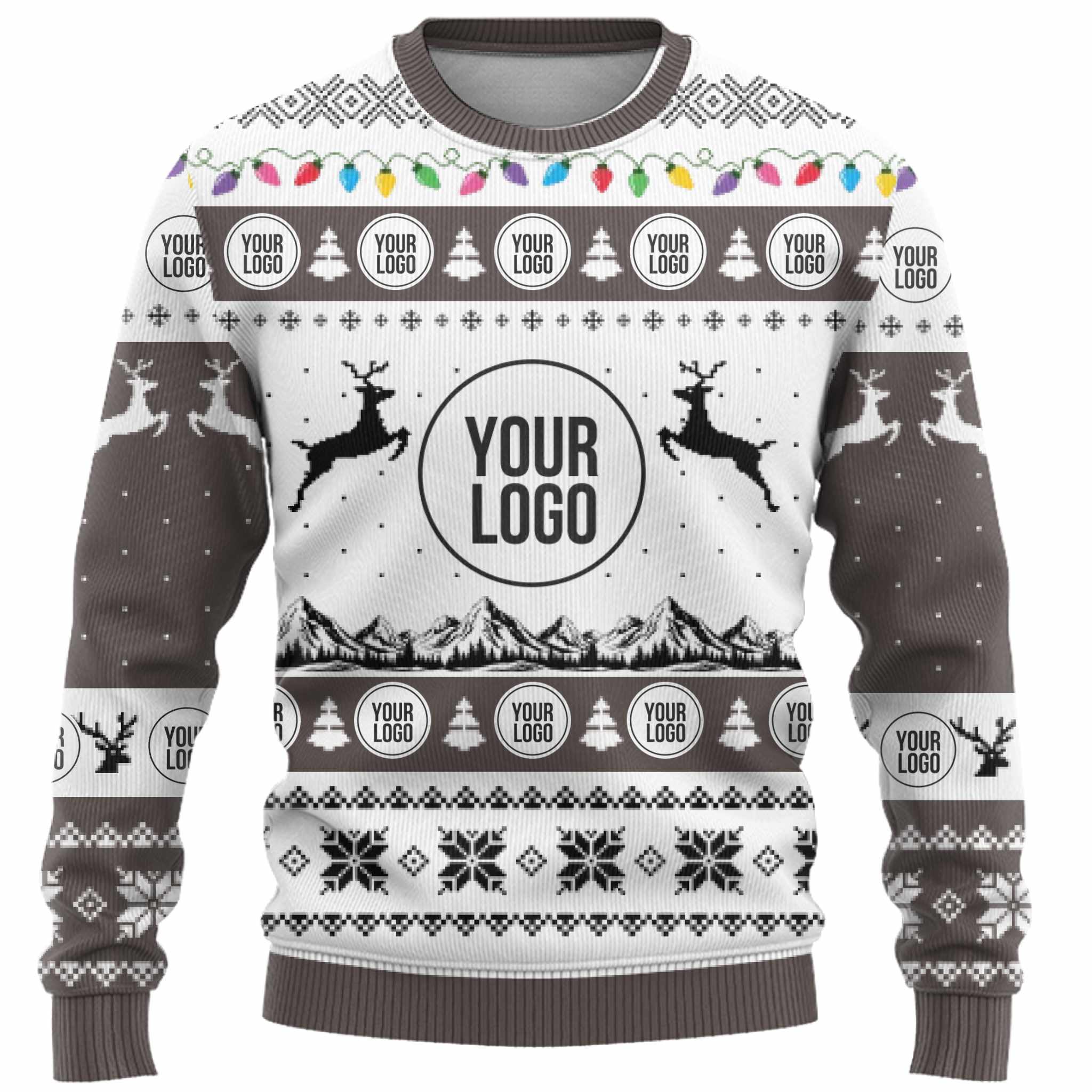 Company Logo Custom Ugly Christmas Sweater  9