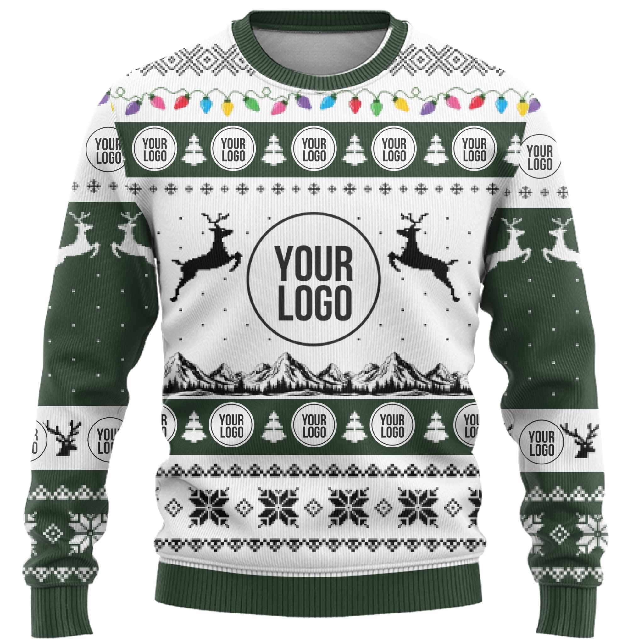 Company Logo Custom Ugly Christmas Sweater  10