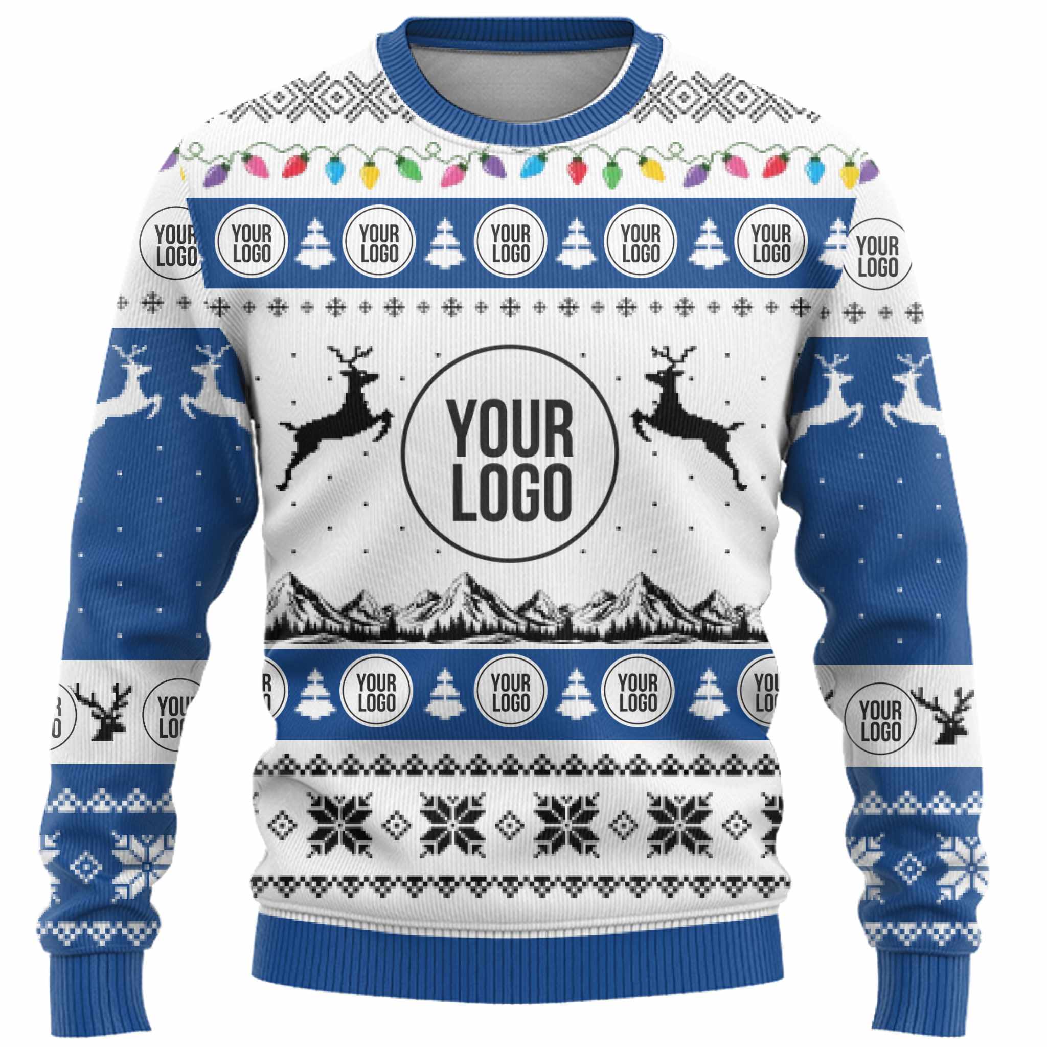 Company Logo Custom Ugly Christmas Sweater  2