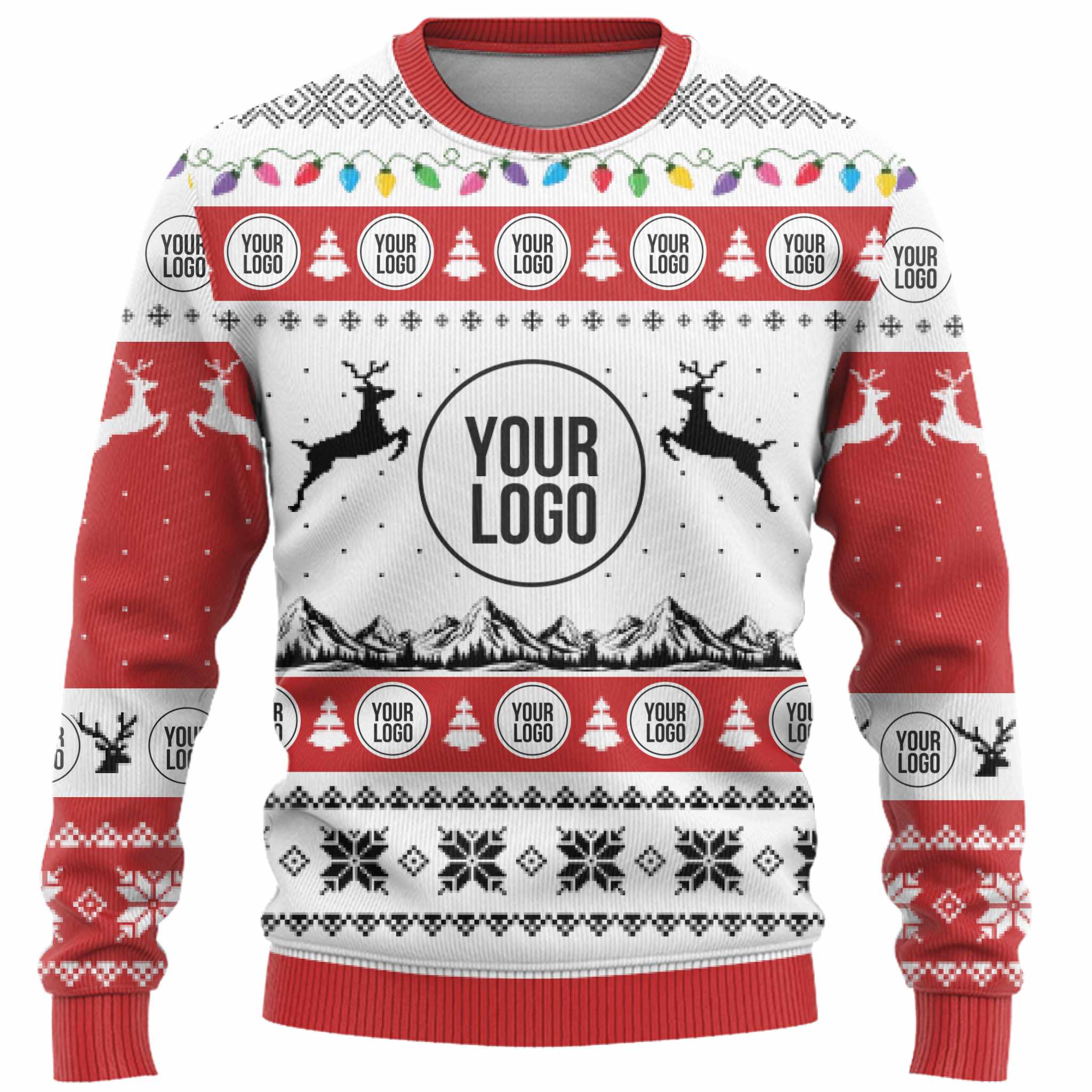Company Logo Custom Ugly Christmas Sweater  5