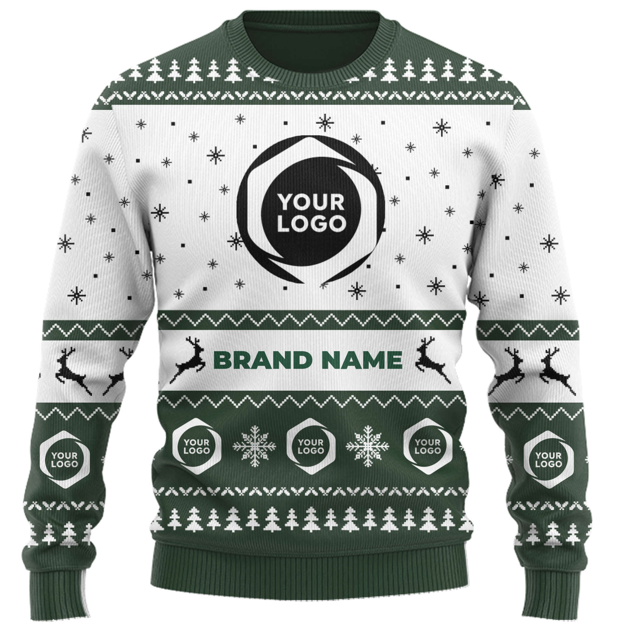 Company Uniform Custom Logo Ugly Christmas Sweater 2