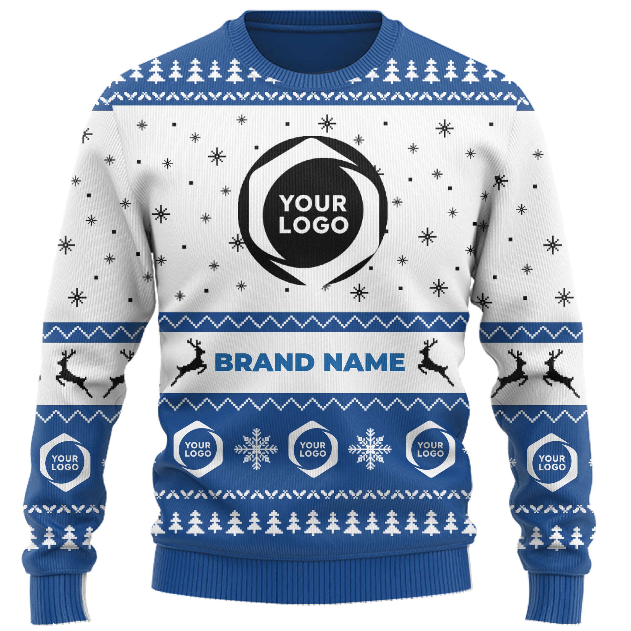 Company Uniform Custom Logo Ugly Christmas Sweater 3