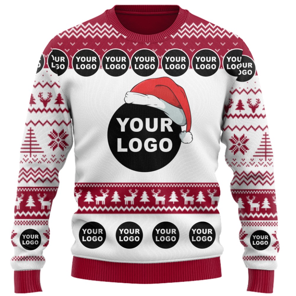 Custom Christmas Sweater With Company Logo 2
