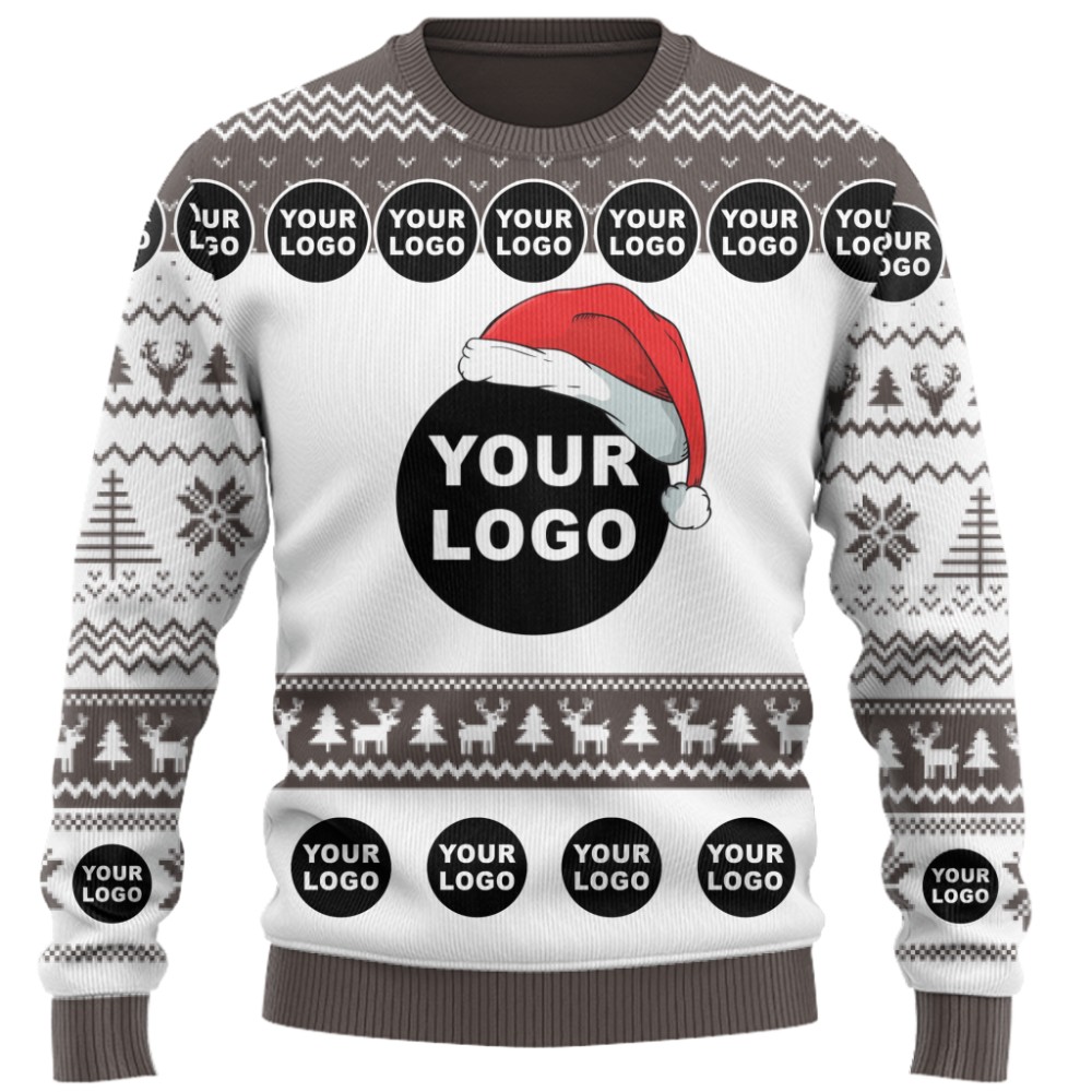 Custom Christmas Sweater With Company Logo 3