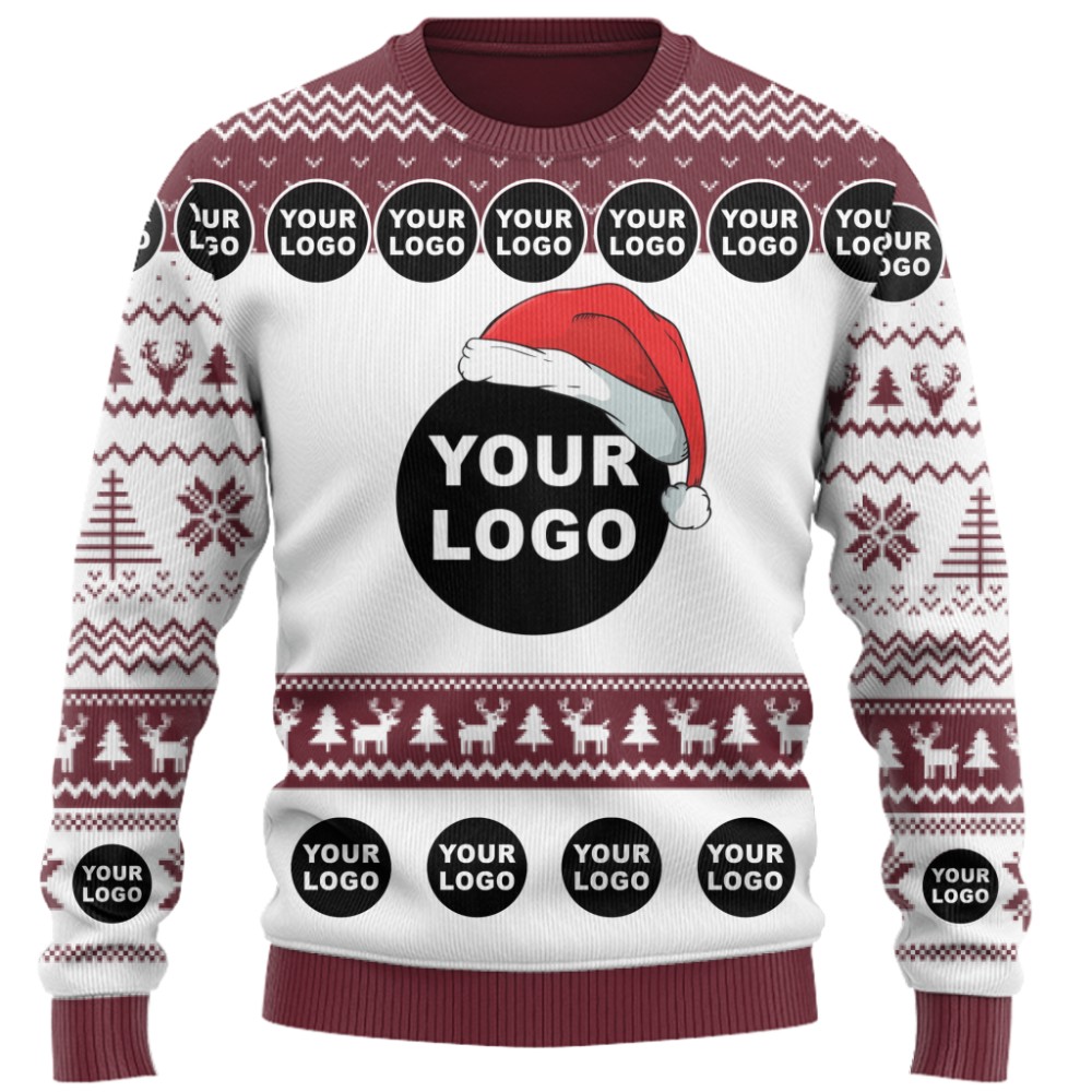 Custom Christmas Sweater With Company Logo 4