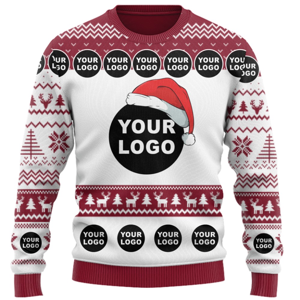 Custom Christmas Sweater With Company Logo 5