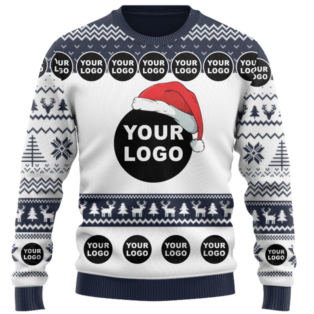 Custom Christmas Sweater With Company Logo 6