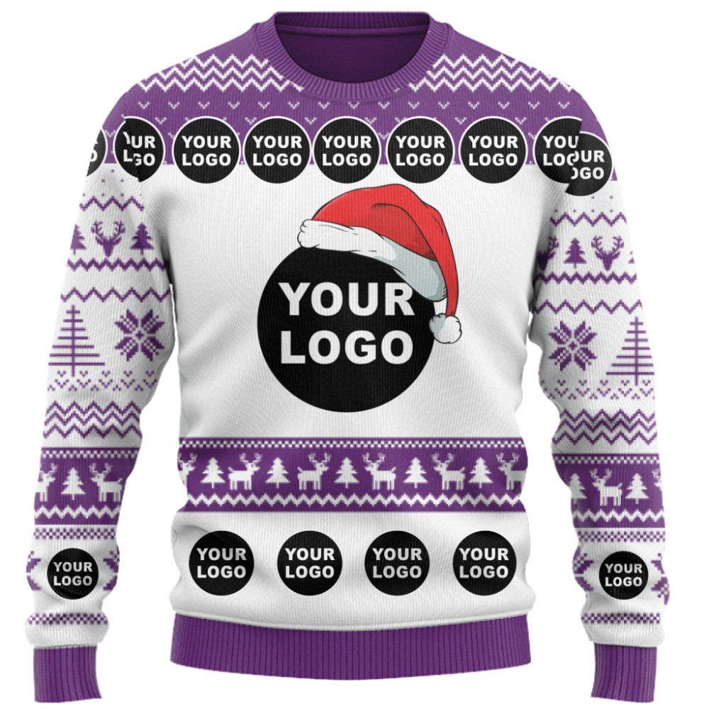 Custom Christmas Sweater With Company Logo 7