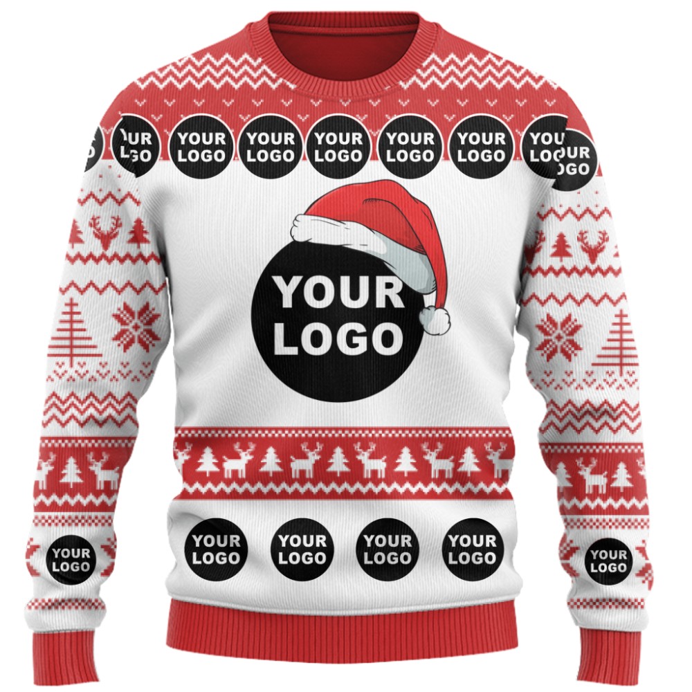 Custom Christmas Sweater With Company Logo 8