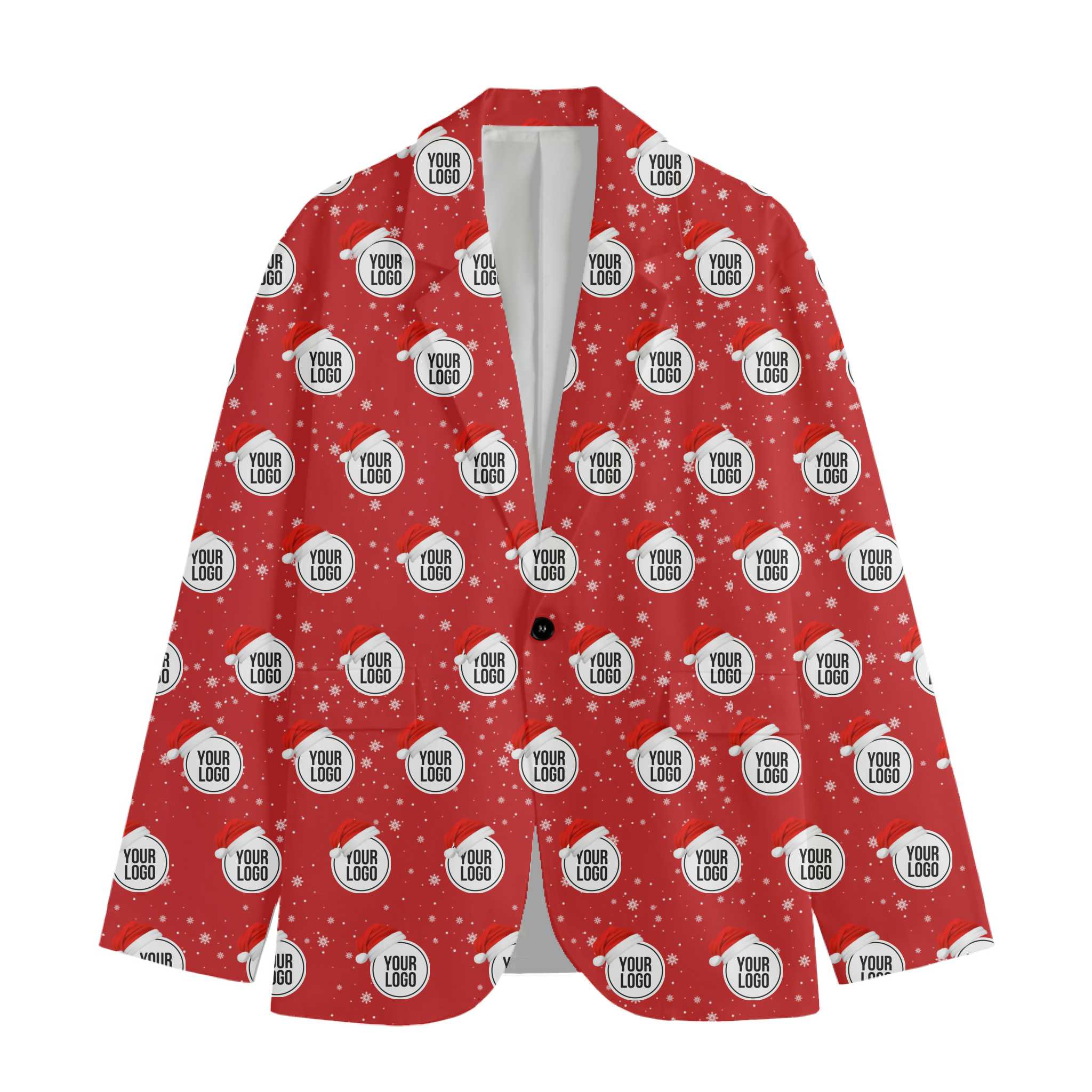 Custom Logo Christmas Blazer Jacket 2