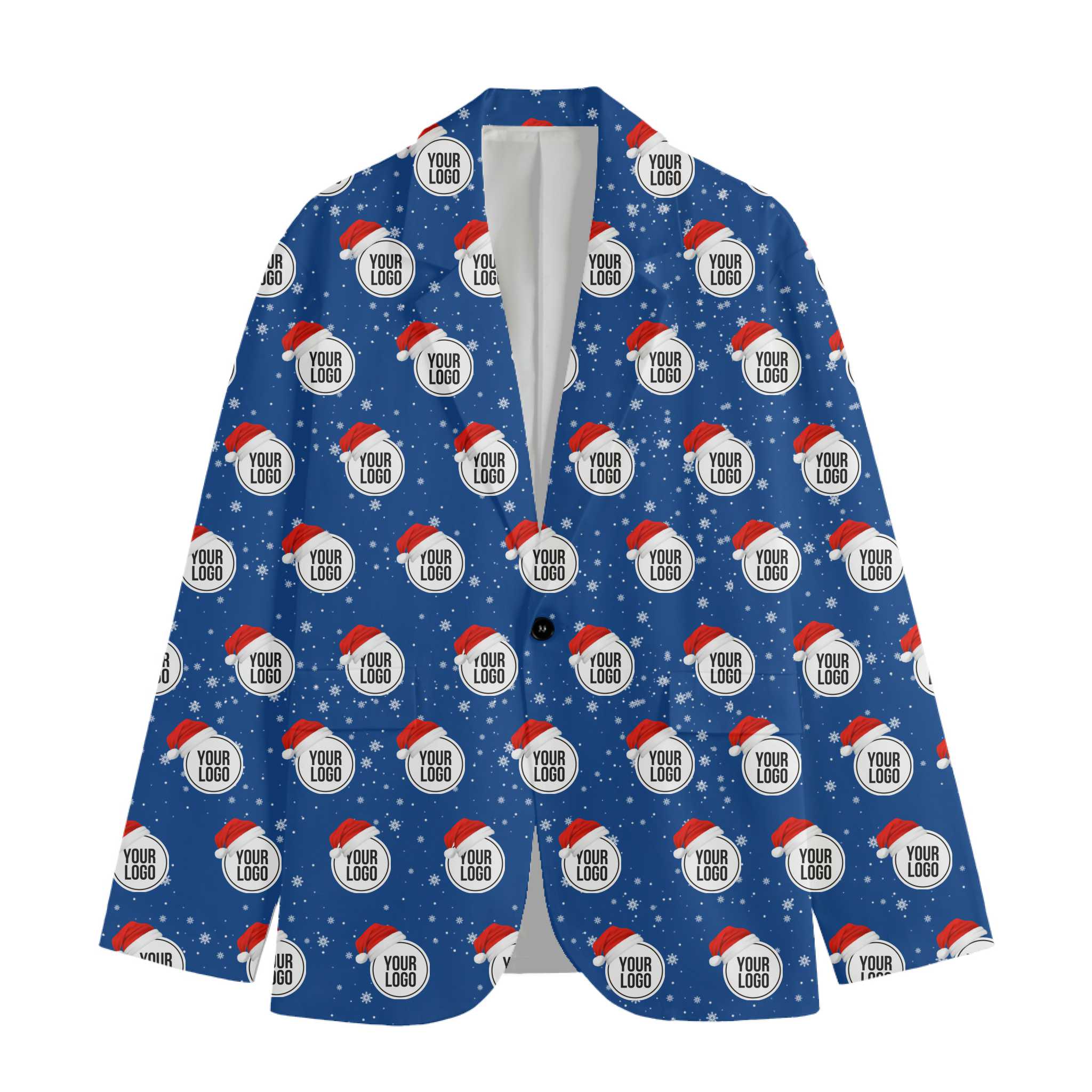 Custom Logo Christmas Blazer Jacket 3