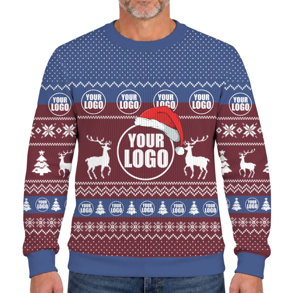 Custom Logo Christmas Soft Sweater For Team Spirit 7