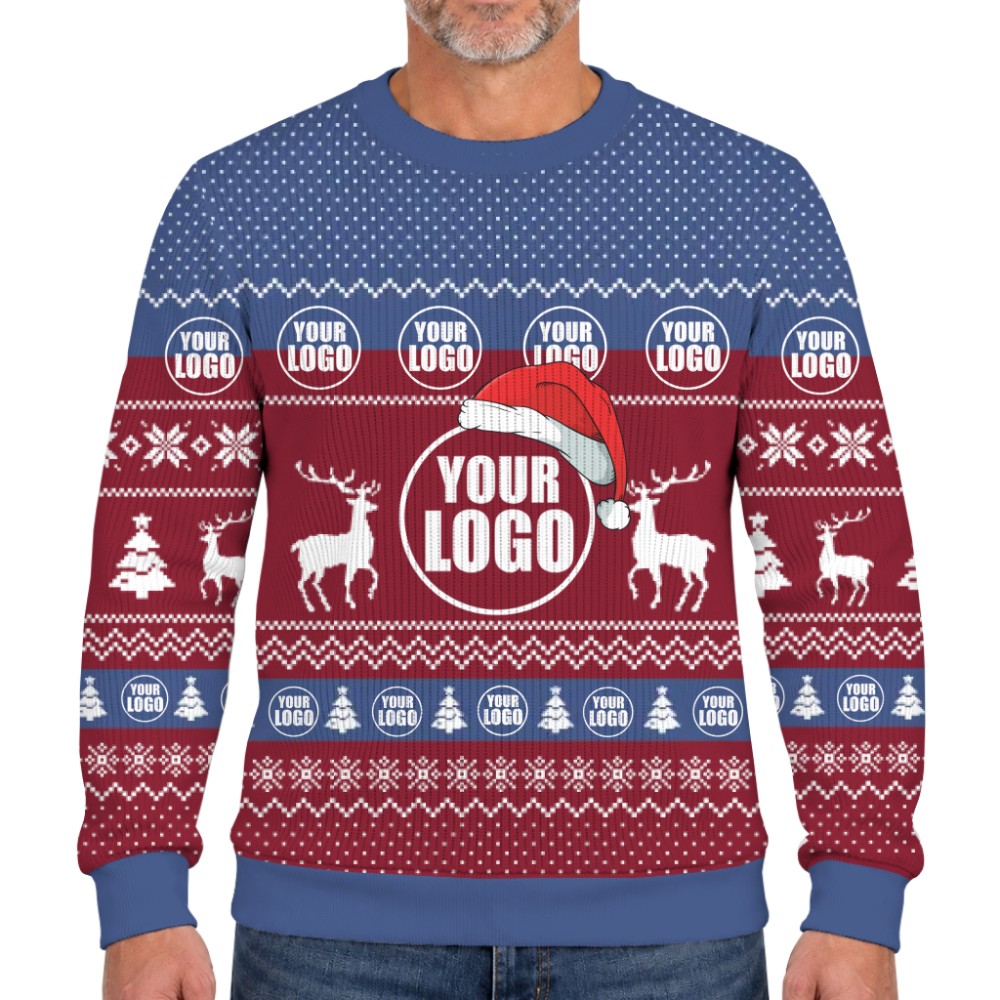 Custom Logo Christmas Soft Sweater For Team Spirit 8