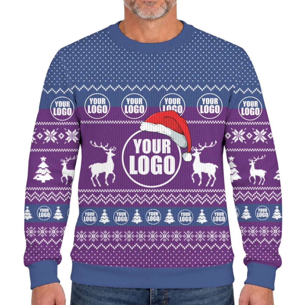 Custom Logo Christmas Soft Sweater For Team Spirit 9