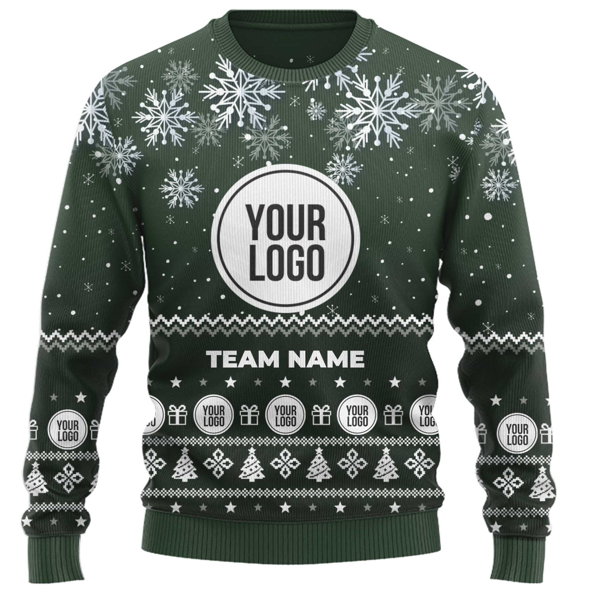 Custom Logo Corporate Ugly Christmas Sweater  2