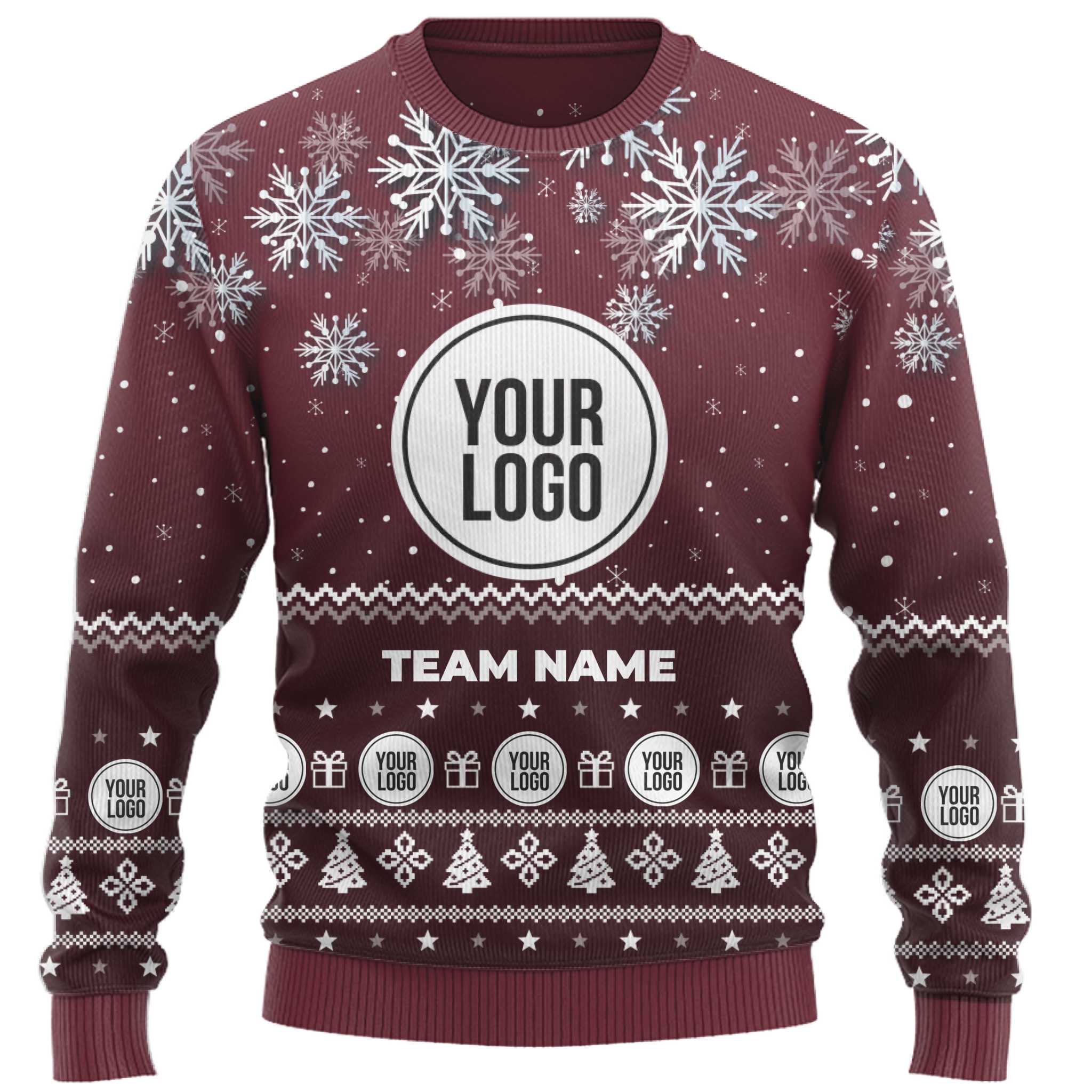 Custom Logo Corporate Ugly Christmas Sweater  3