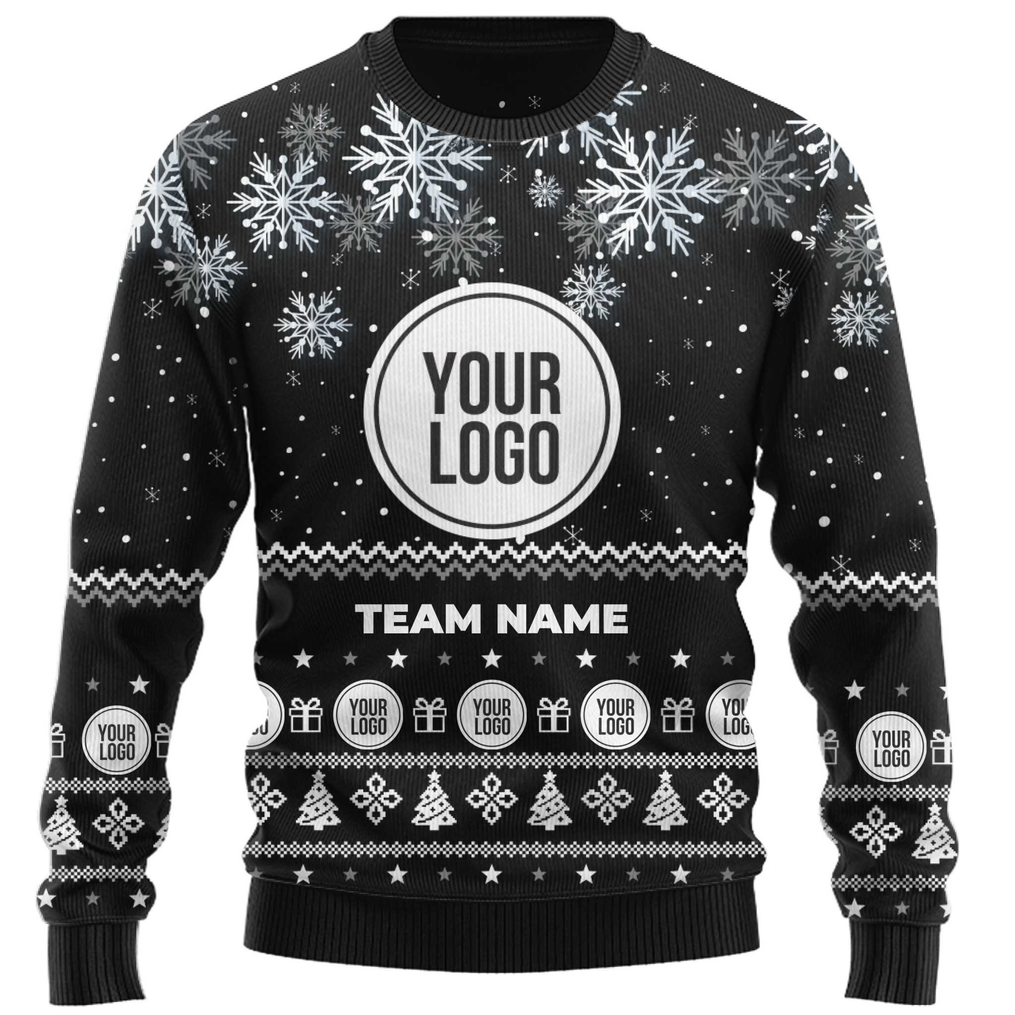 Custom Logo Corporate Ugly Christmas Sweater  6