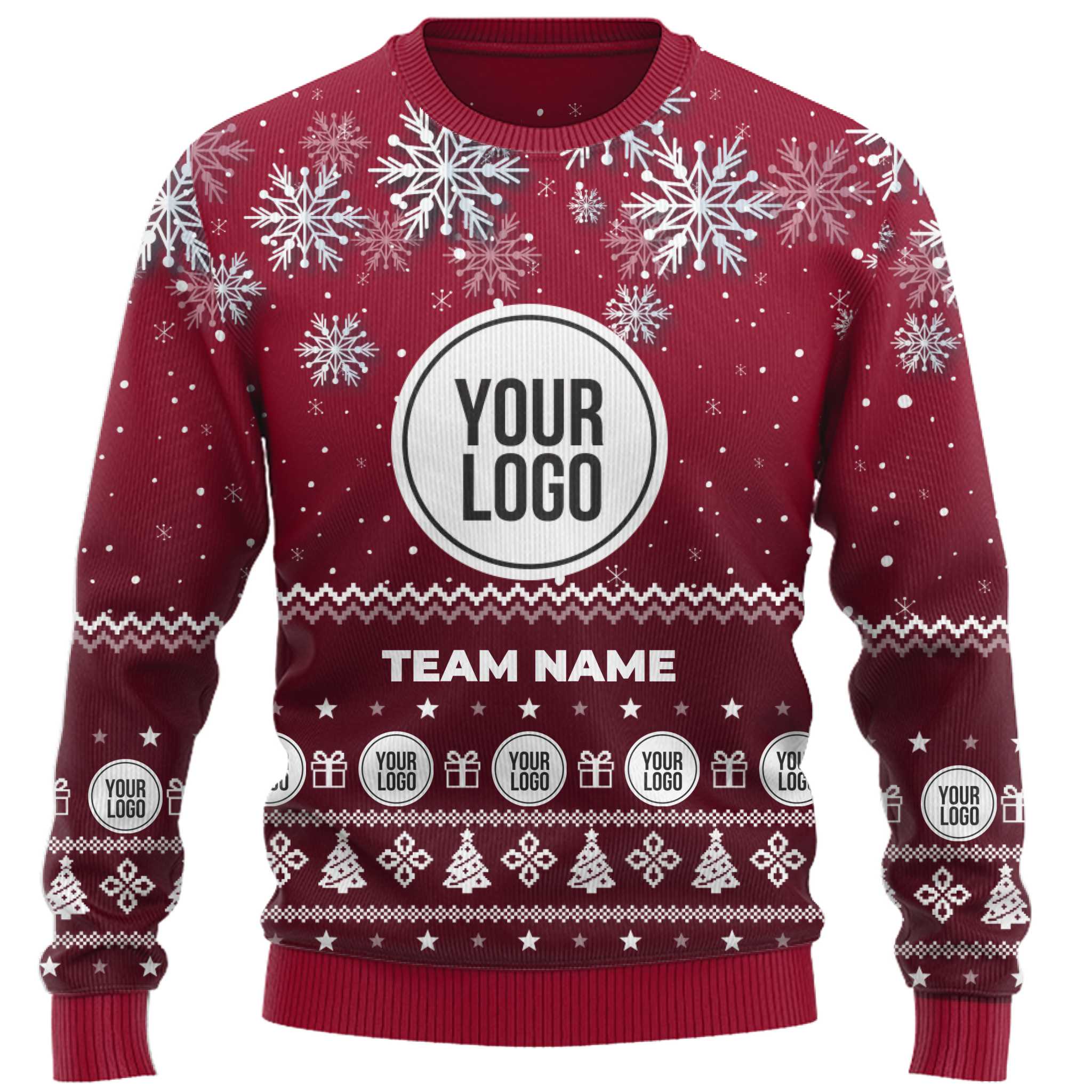 Custom Logo Corporate Ugly Christmas Sweater  7