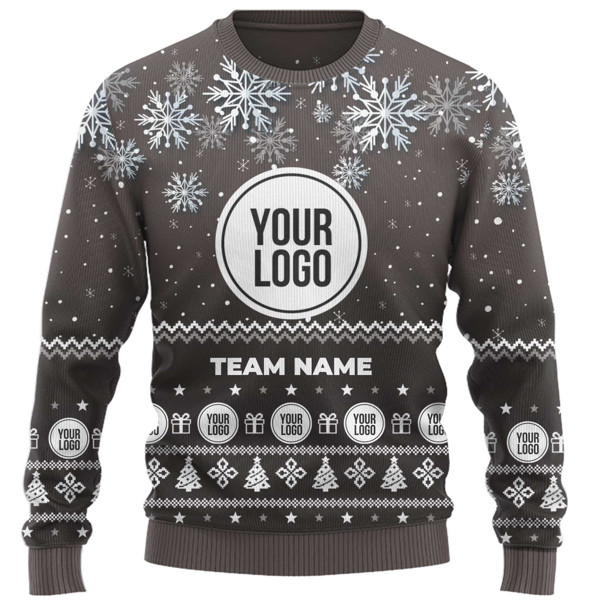 Custom Logo Corporate Ugly Christmas Sweater  8