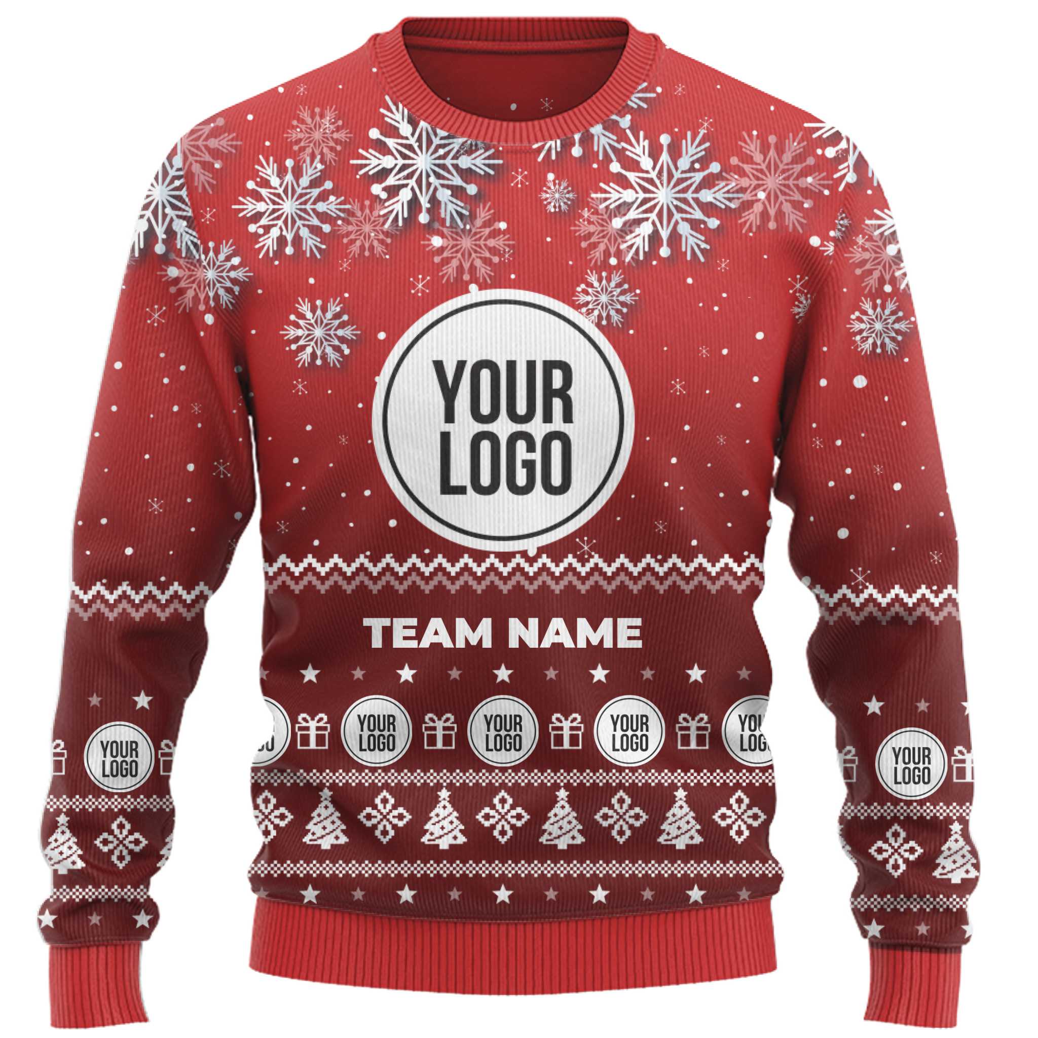 Custom Logo Corporate Ugly Christmas Sweater  10