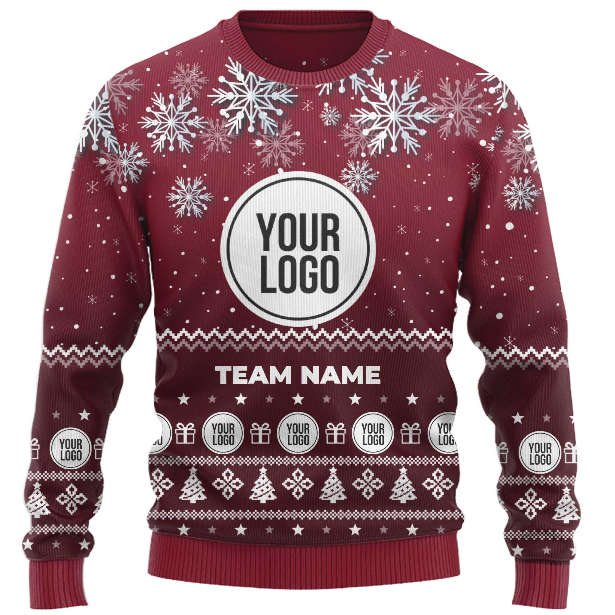 Custom Logo Corporate Ugly Christmas Sweater  4