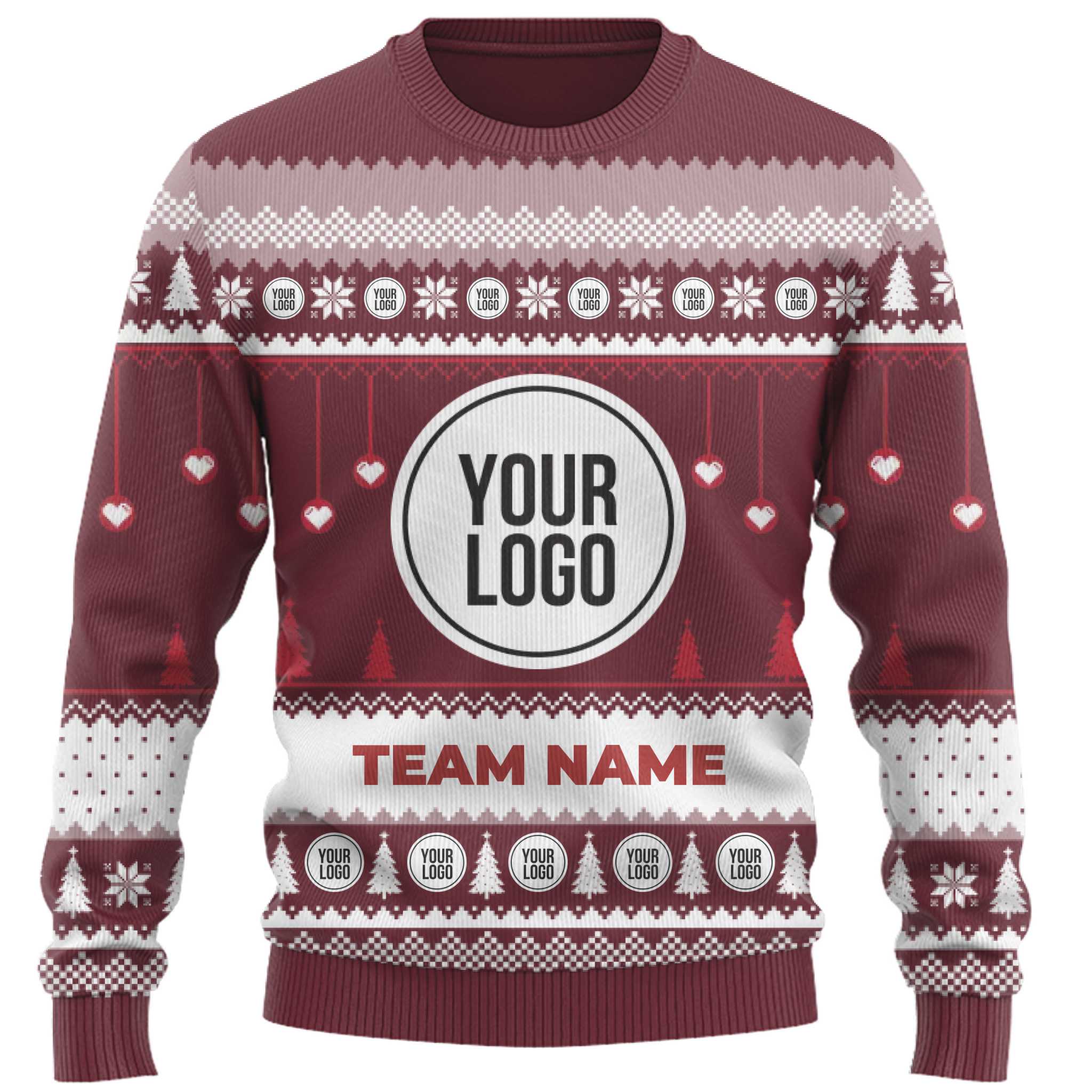 Custom Logo Live Preview Ugly Christmas Sweater 4