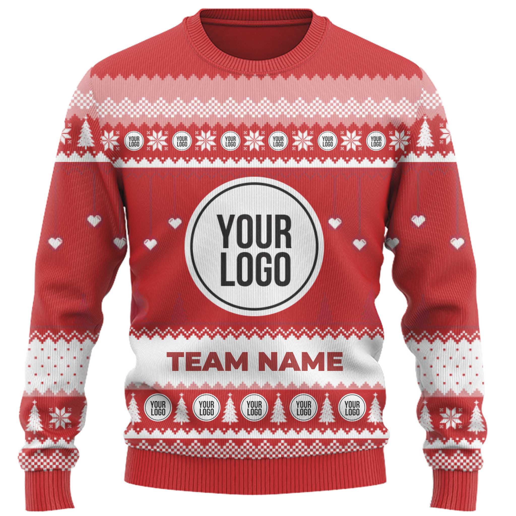 Custom Logo Live Preview Ugly Christmas Sweater 8
