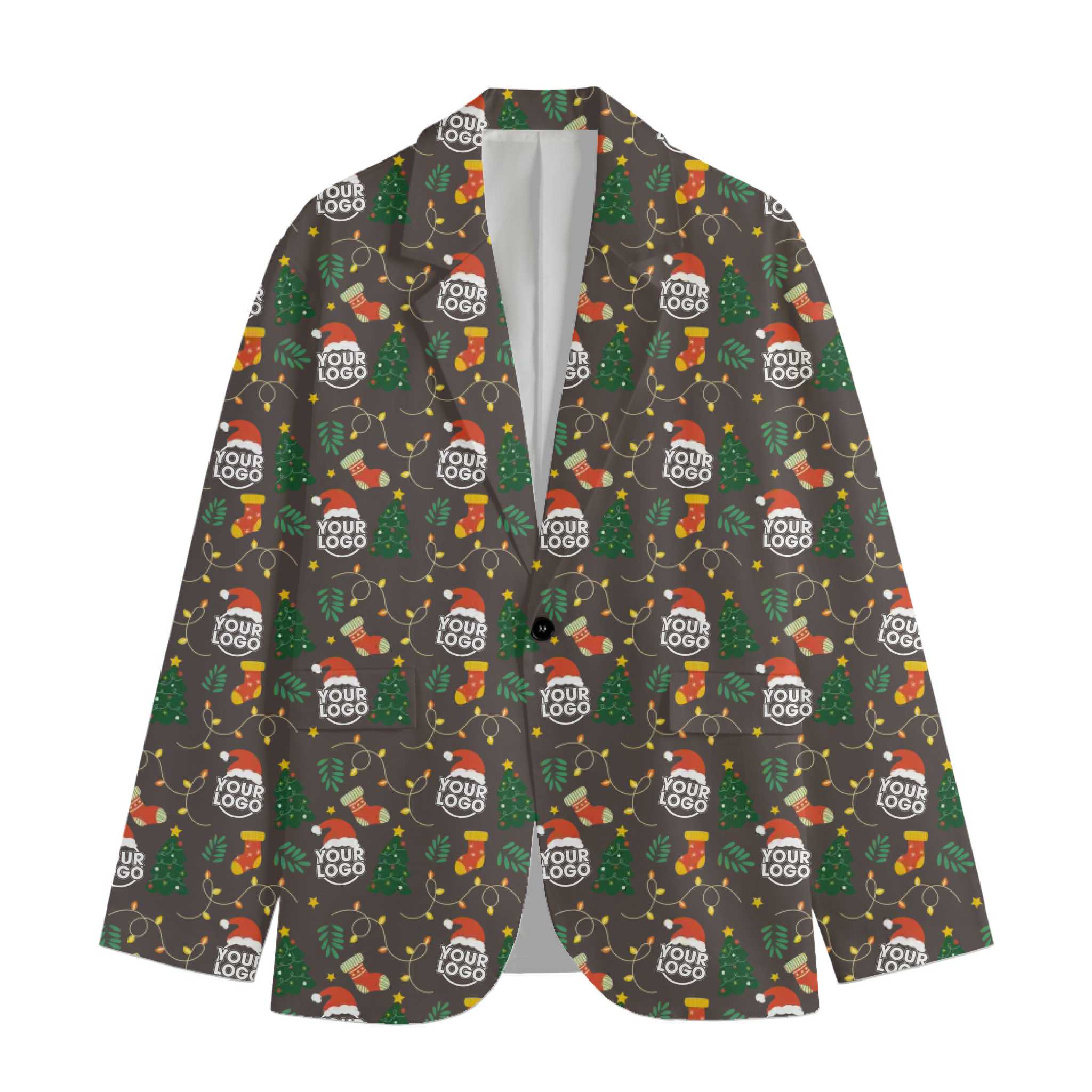 Custom Logo Or Face Christmas Jacket 3