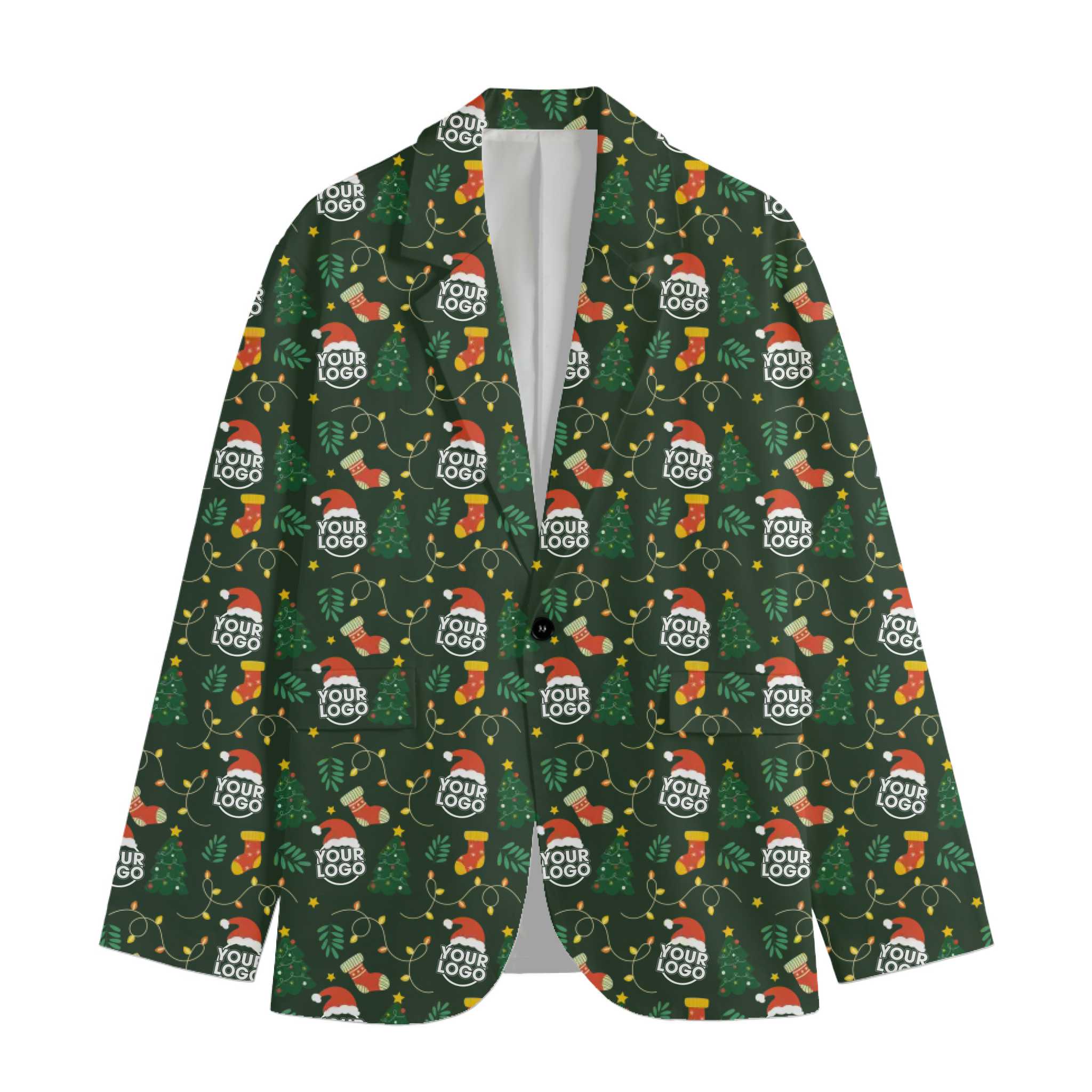 Custom Logo Or Face Christmas Jacket 4