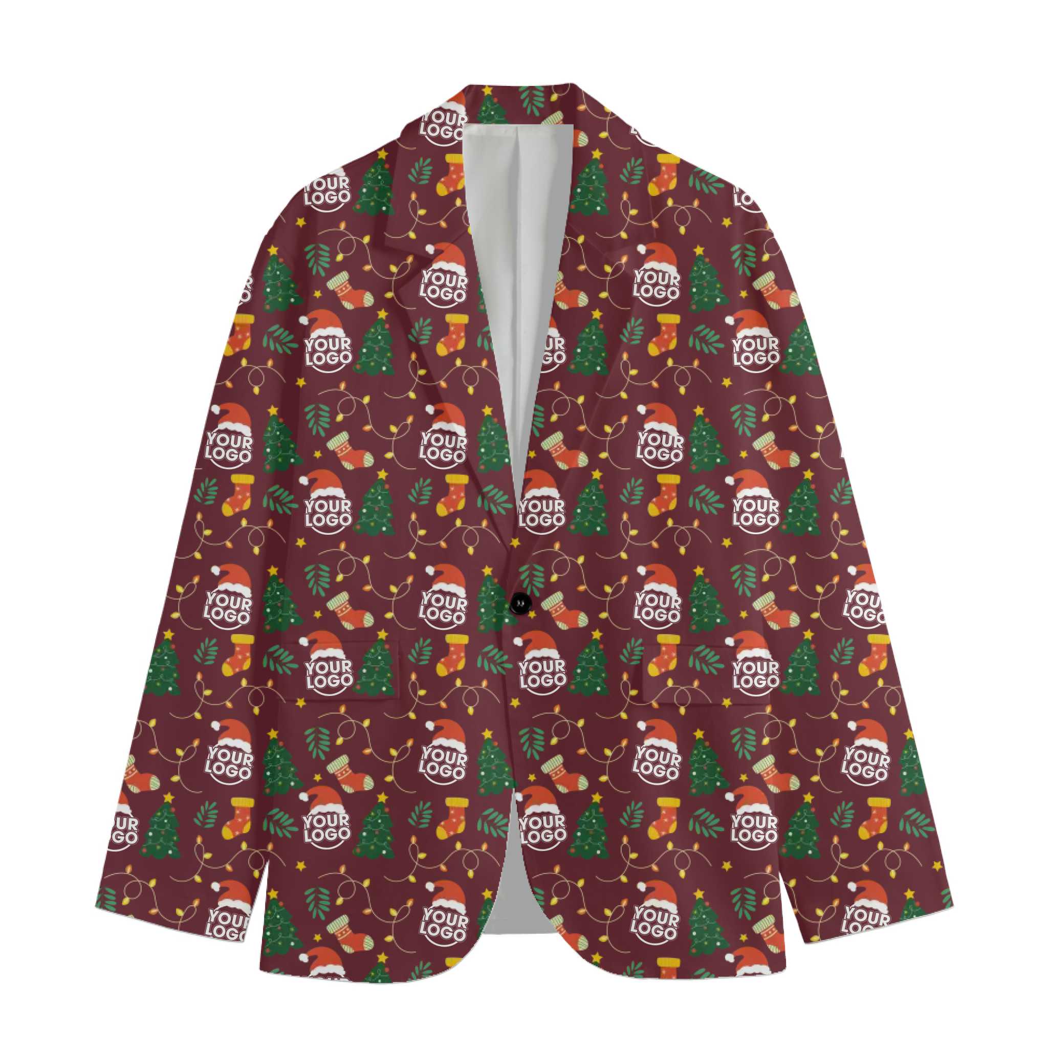 Custom Logo Or Face Christmas Jacket 5