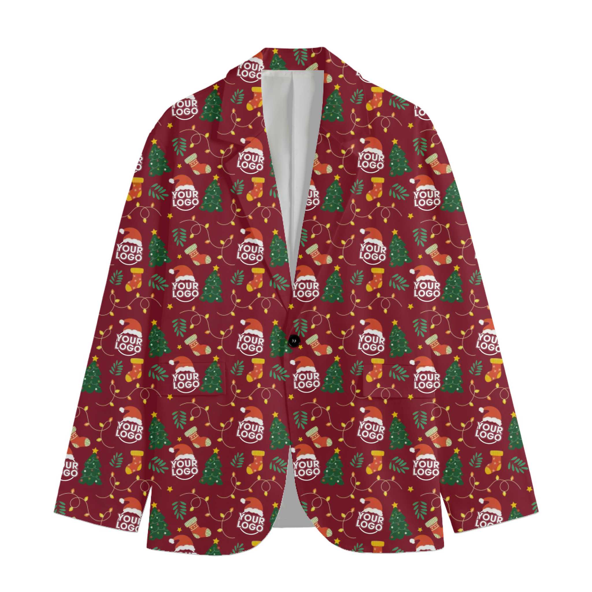 Custom Logo Or Face Christmas Jacket 6