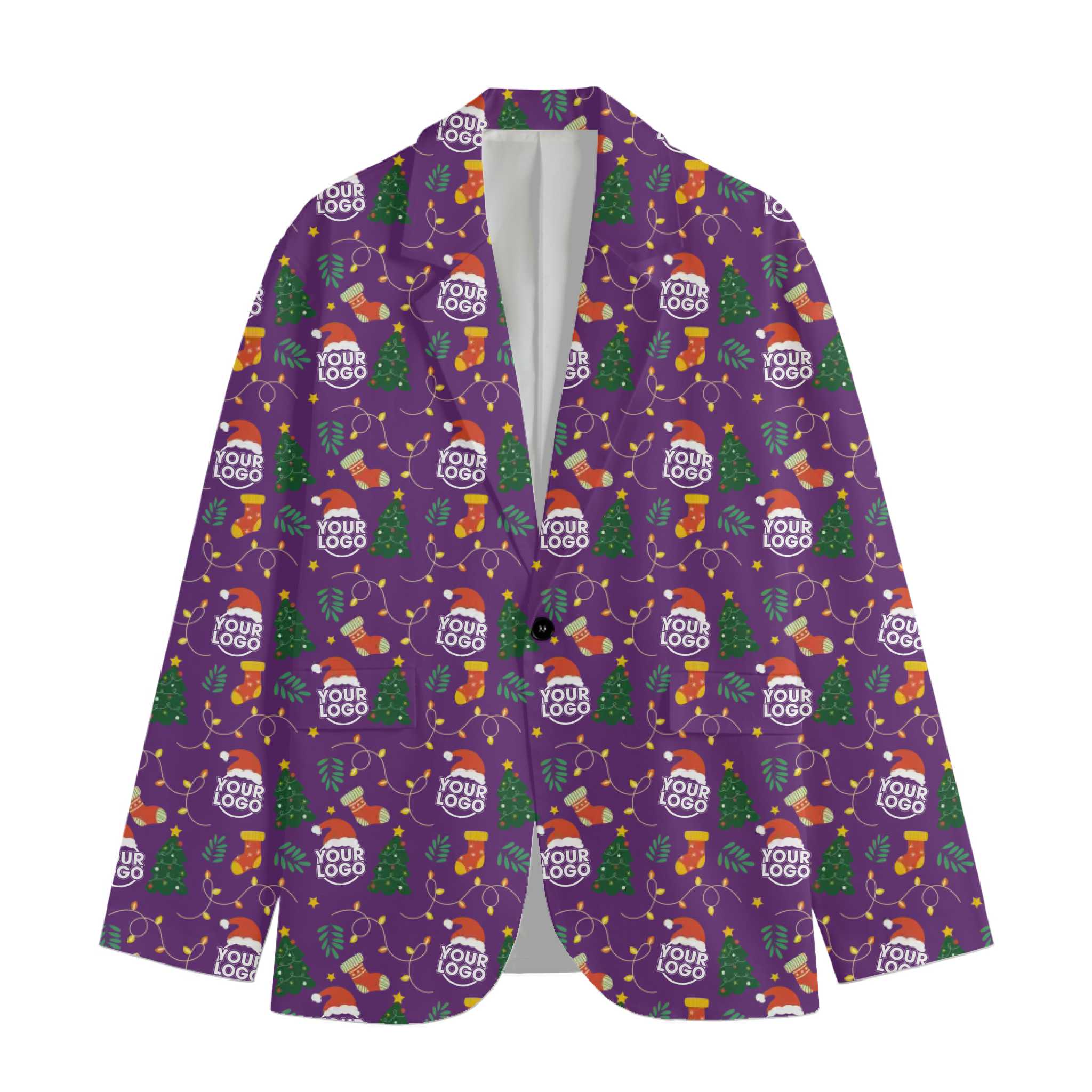 Custom Logo Or Face Christmas Jacket 8