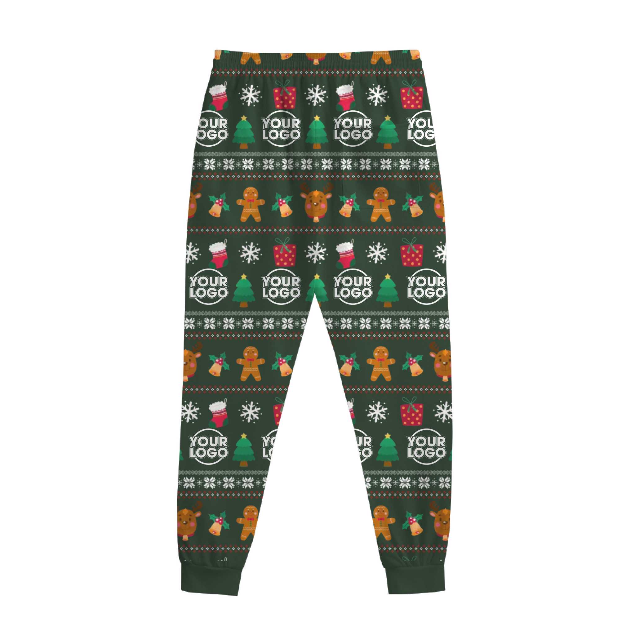 Custom Logo Or Face Christmas Pants With Jacket Or Tie 3